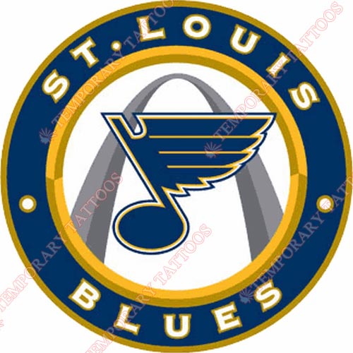 St.Louis Blues Customize Temporary Tattoos Stickers NO.328
